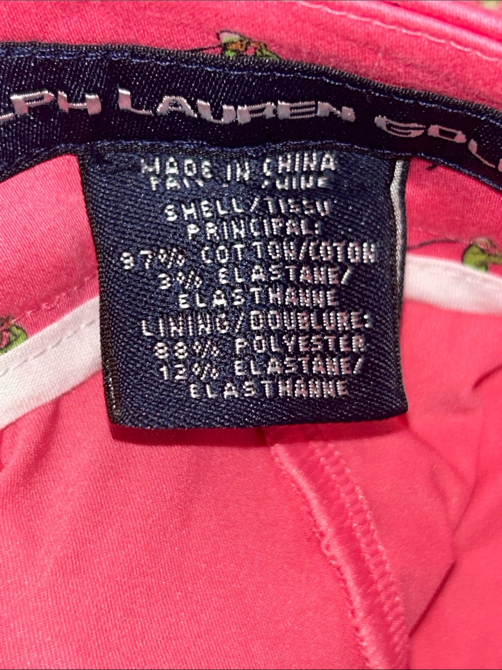 Ralph Lauren Pink Mini Skirt with White & Green Motif - Picture 6 of 9